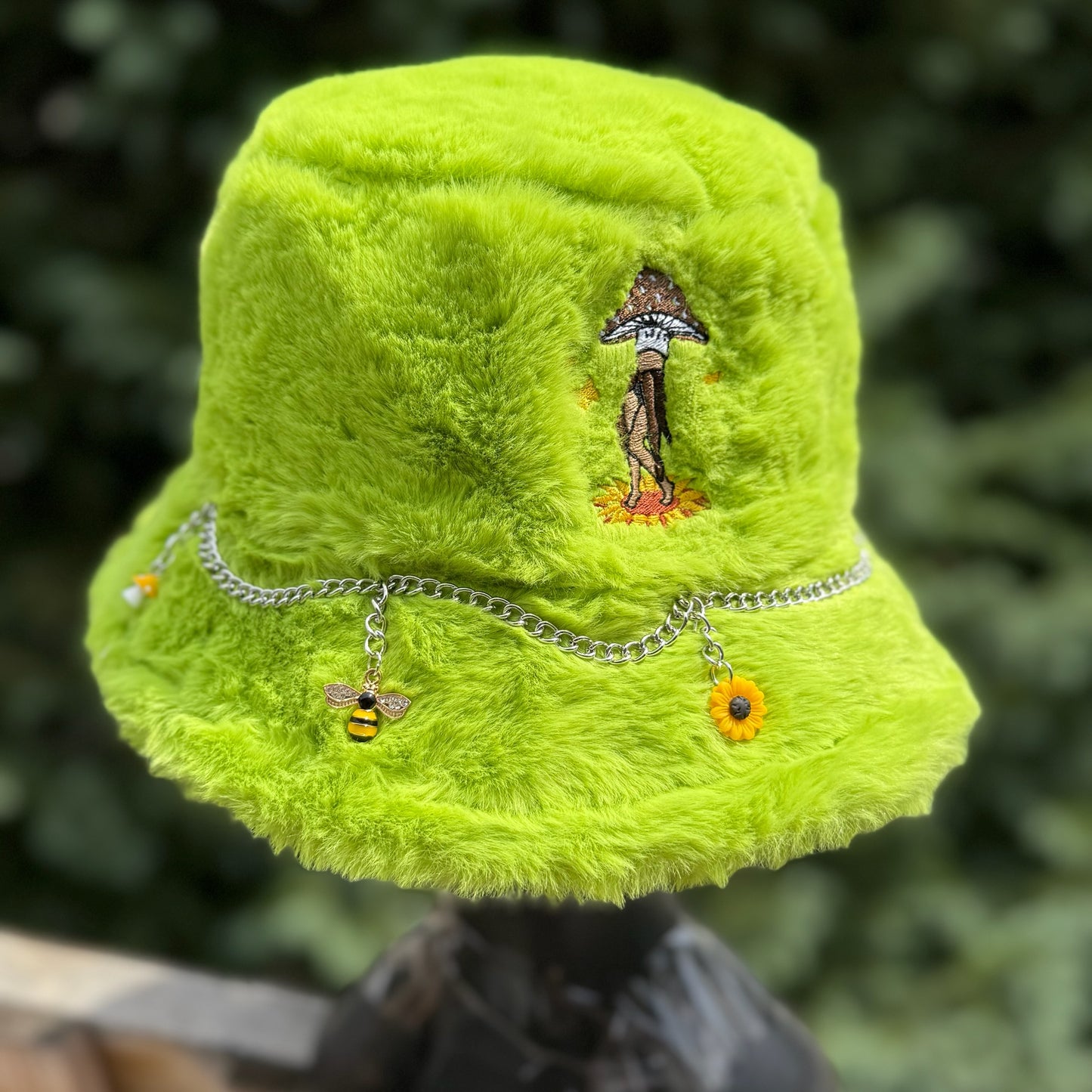 Green Sunflower Bucket Hat 5