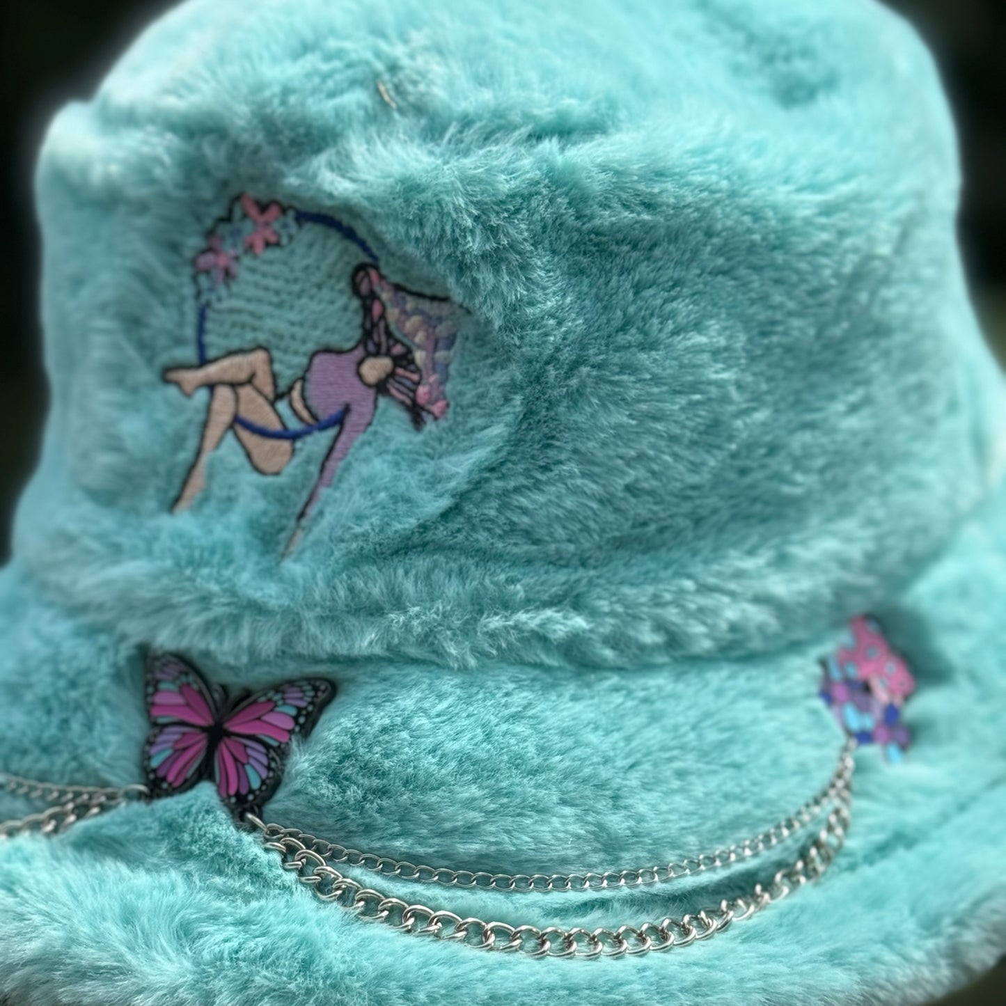 Teal Lyra Bucket Hat 1