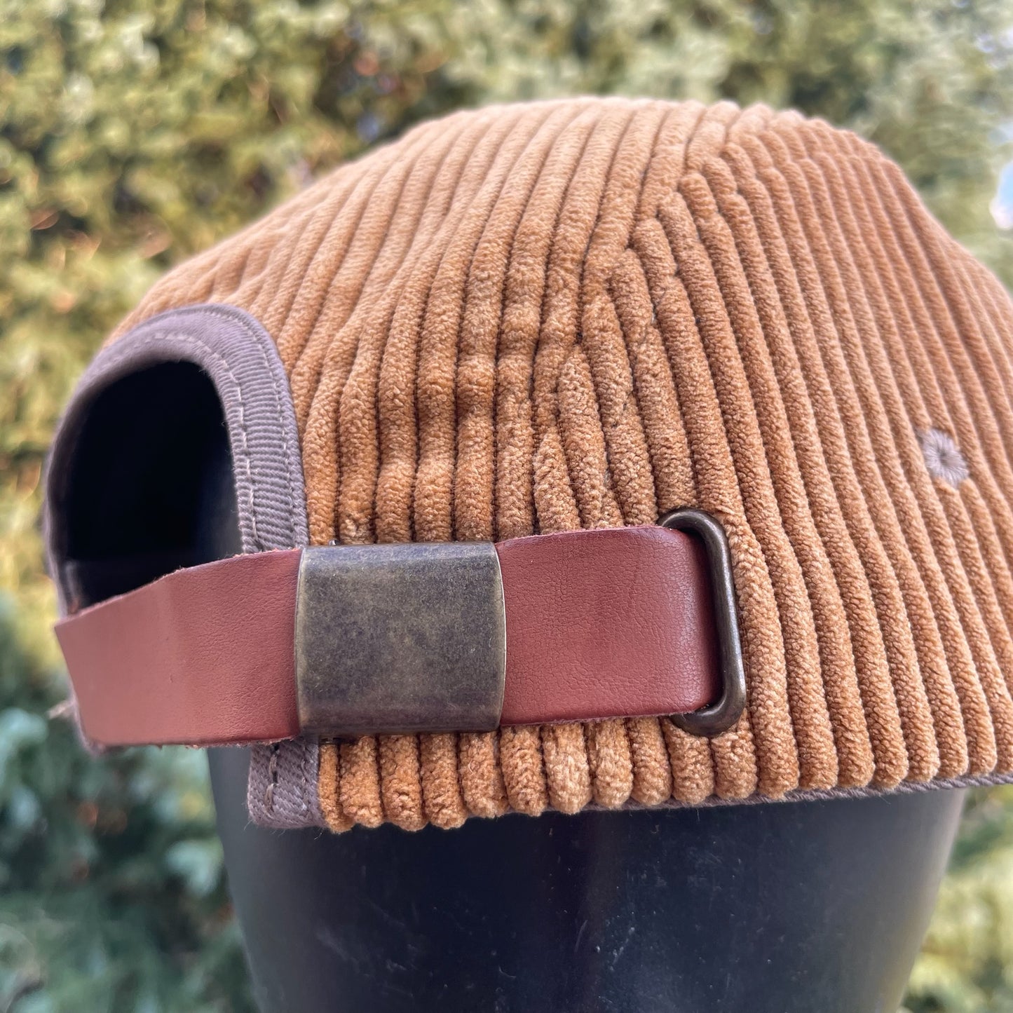 Mustard Corduroy - 5 Panel Hat - Short Brim