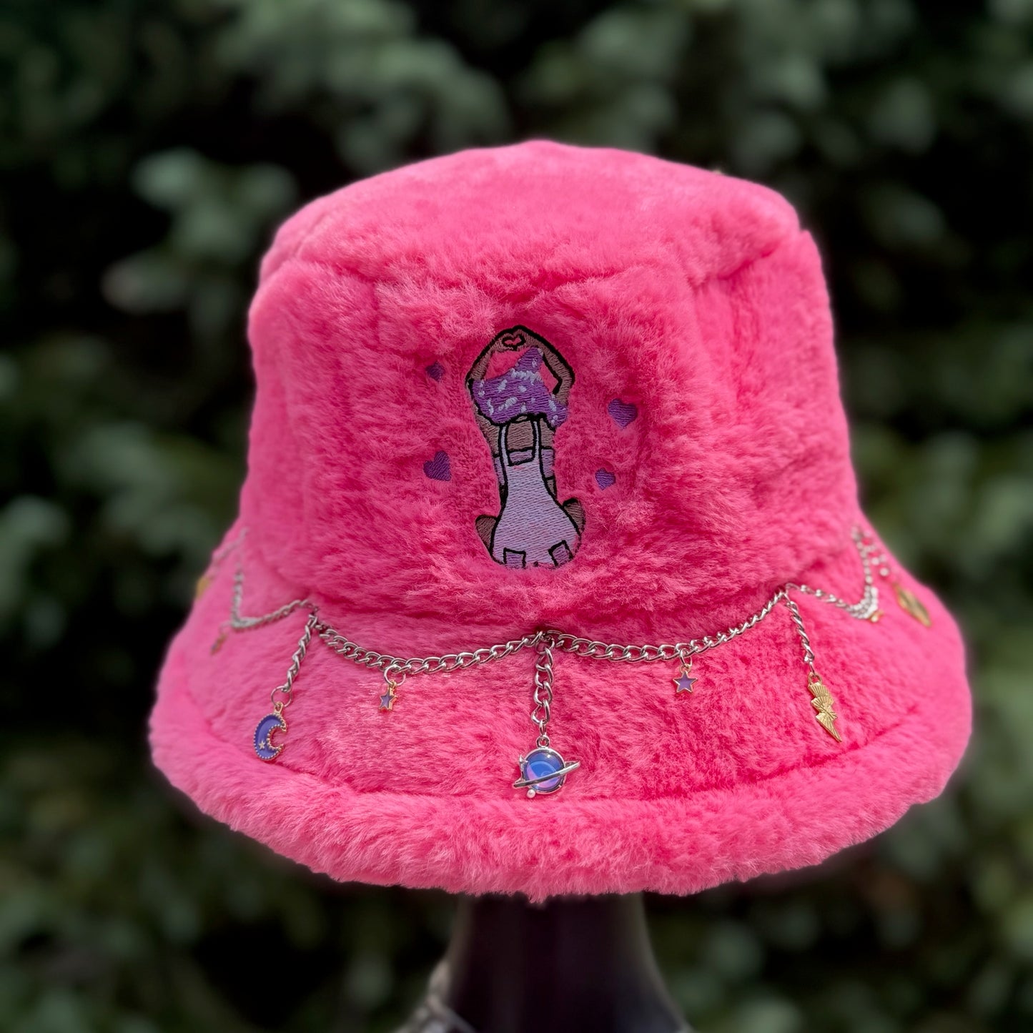Pink Heart Bucket Hat 4
