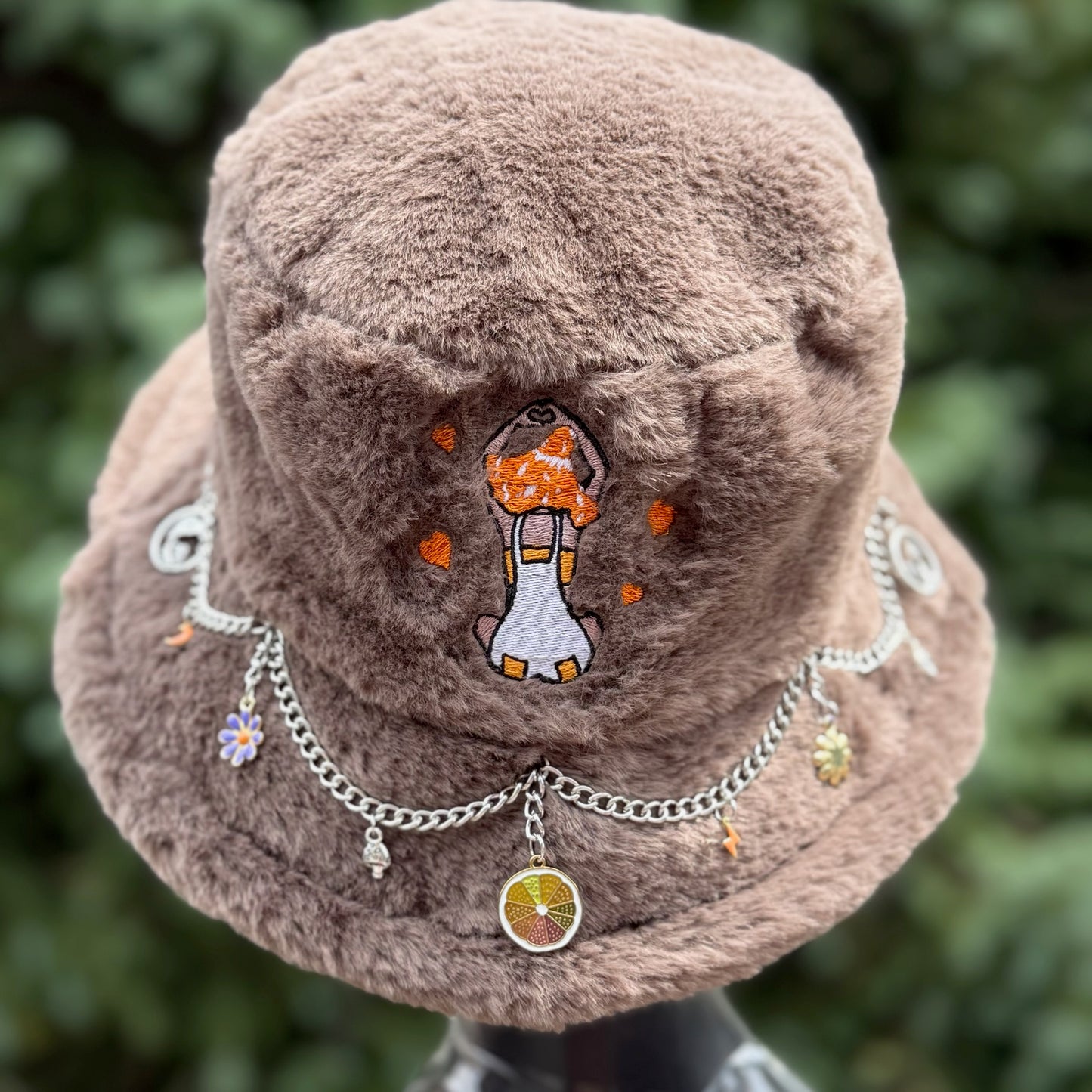 Grey Heart Bucket Hat 2