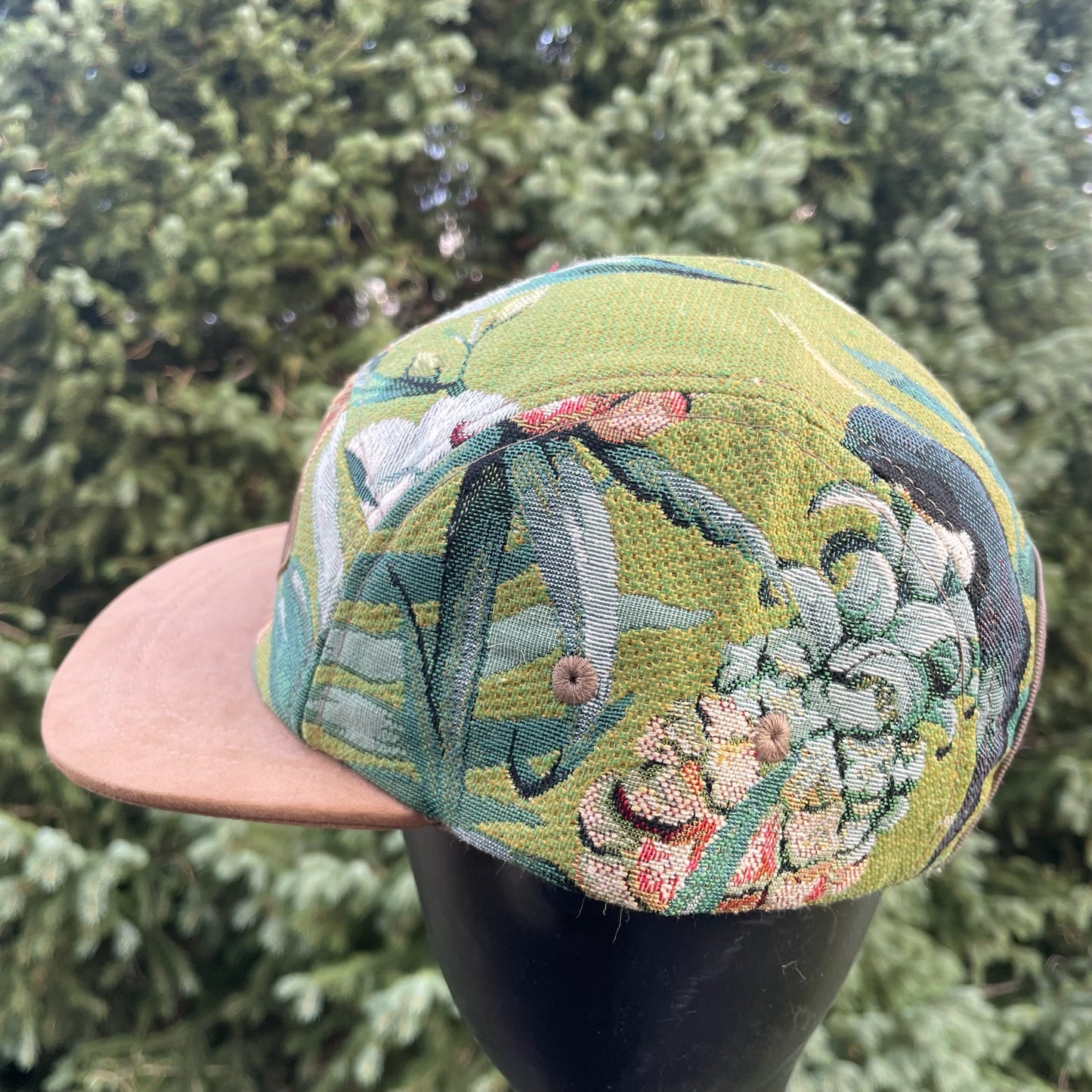 Florida Floral- 5 Panel Hat - Short Brim