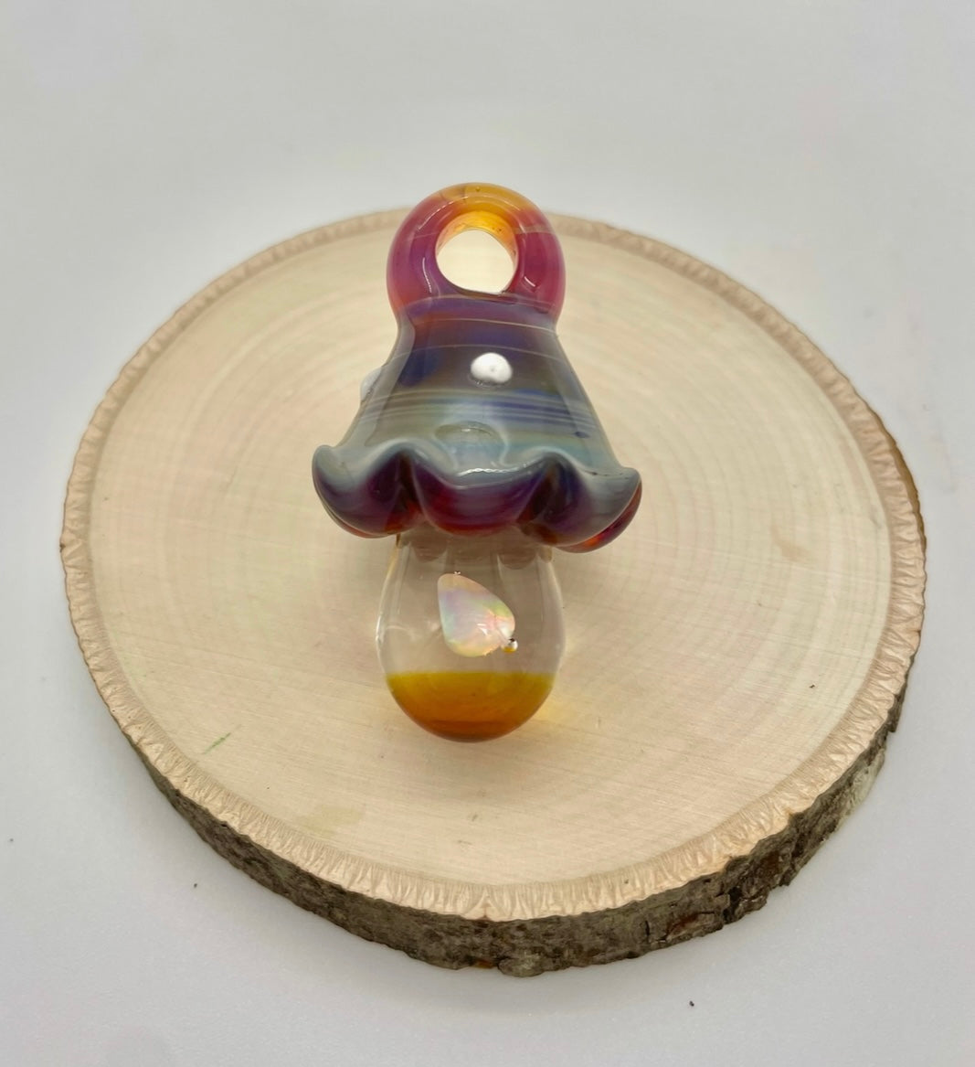Glass Mushroom Pendant