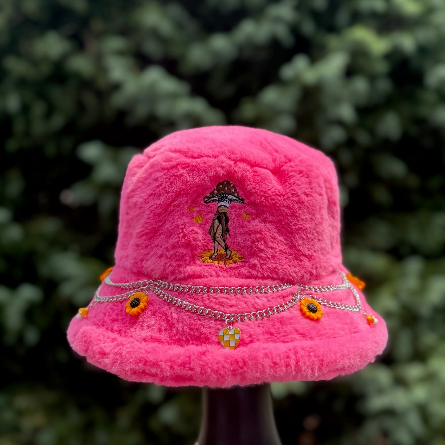 Pink Sunflower Bucket Hat 5