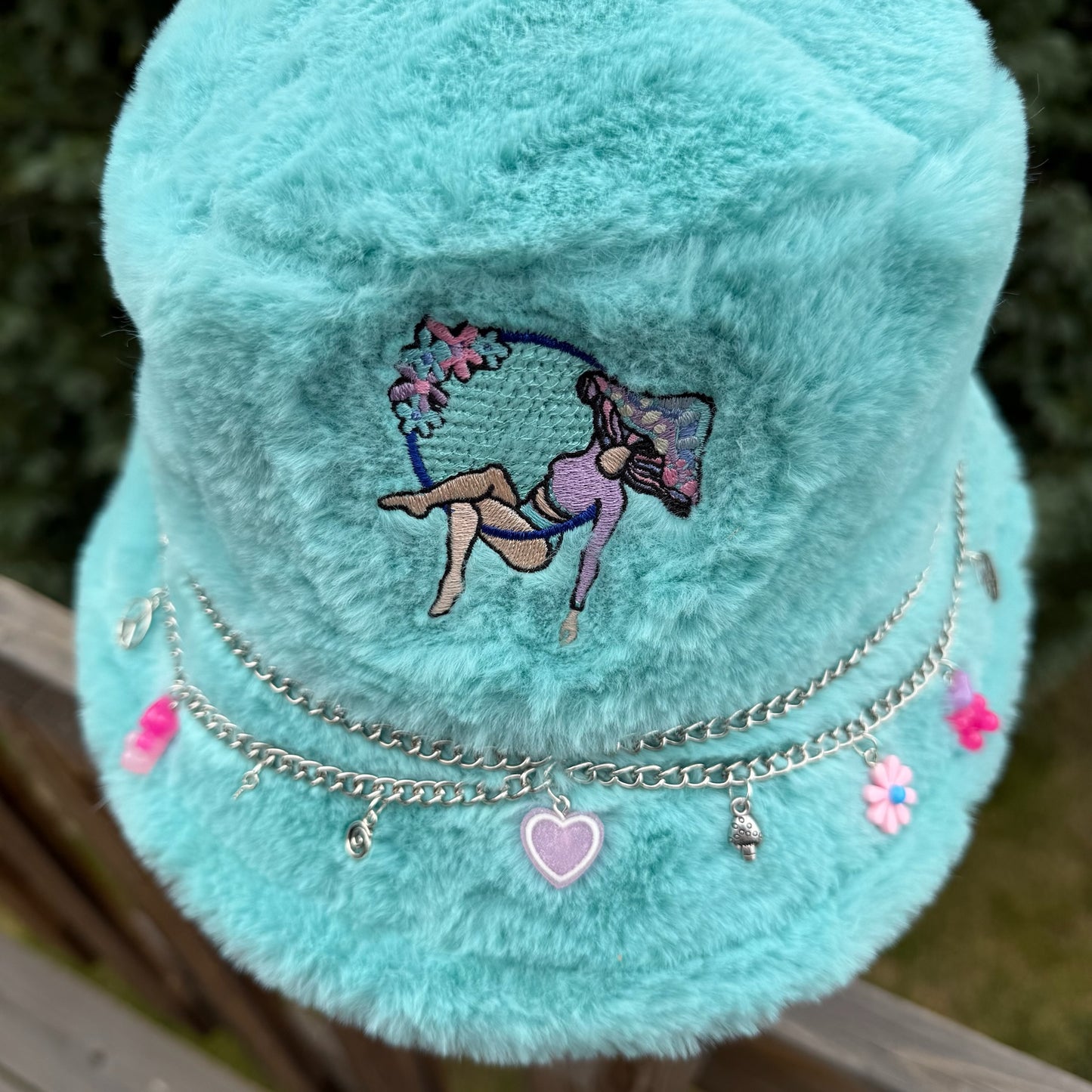 Teal Lyra Bucket Hat 3