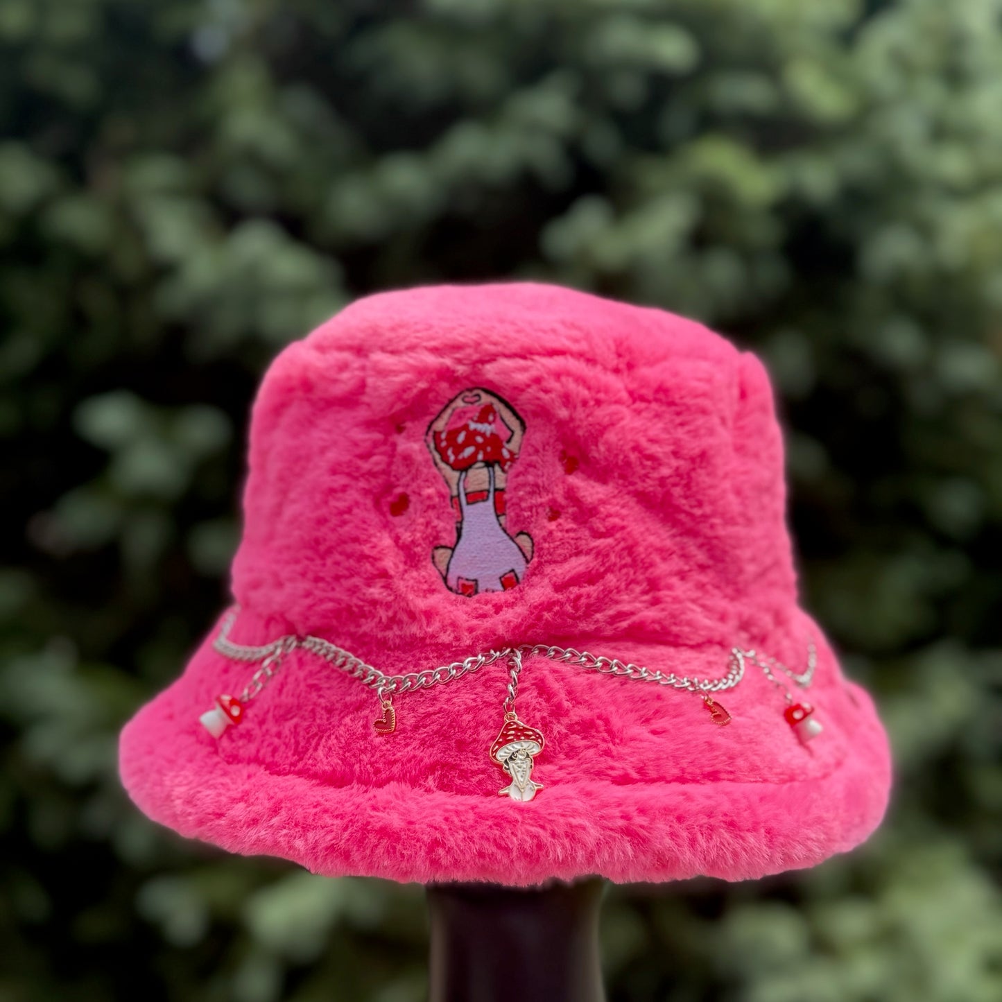 Pink Heart Bucket Hat 3