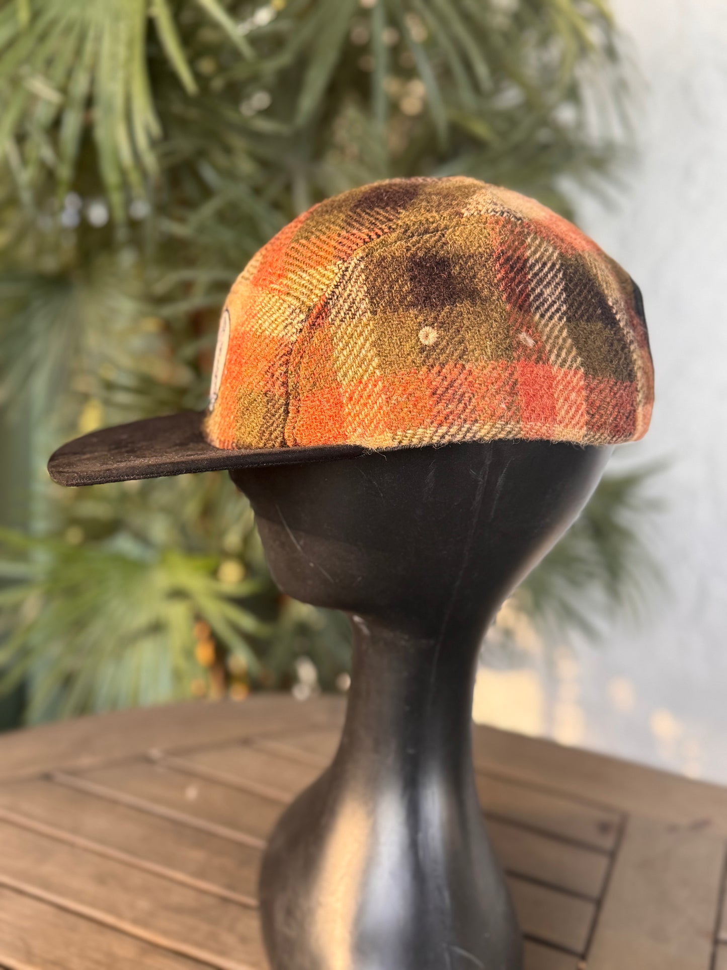 Autumn Plaid- 5 panel - Short Brim