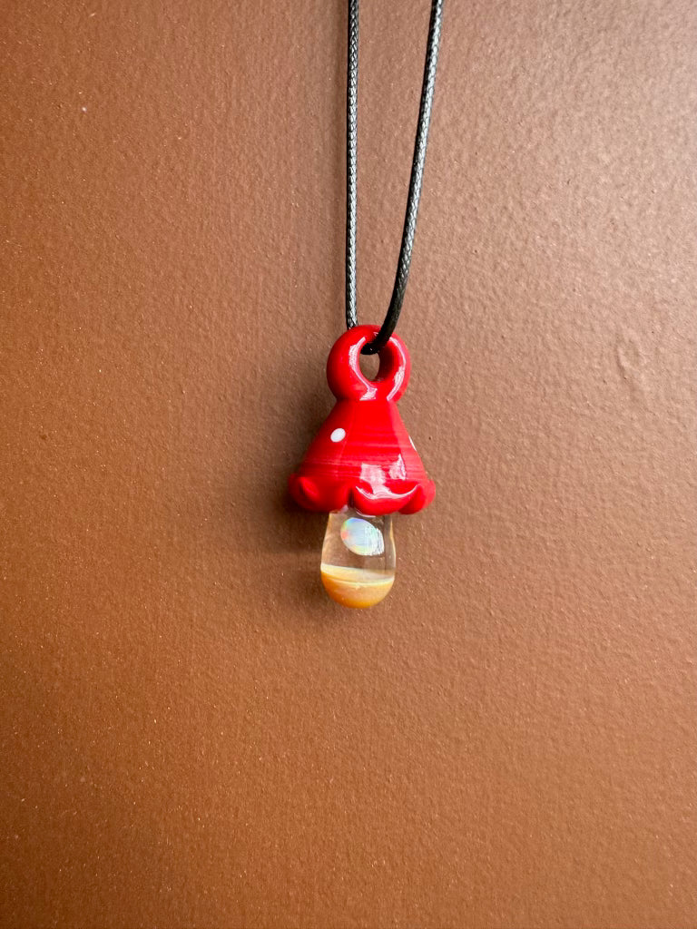 Glass Mushroom Pendant