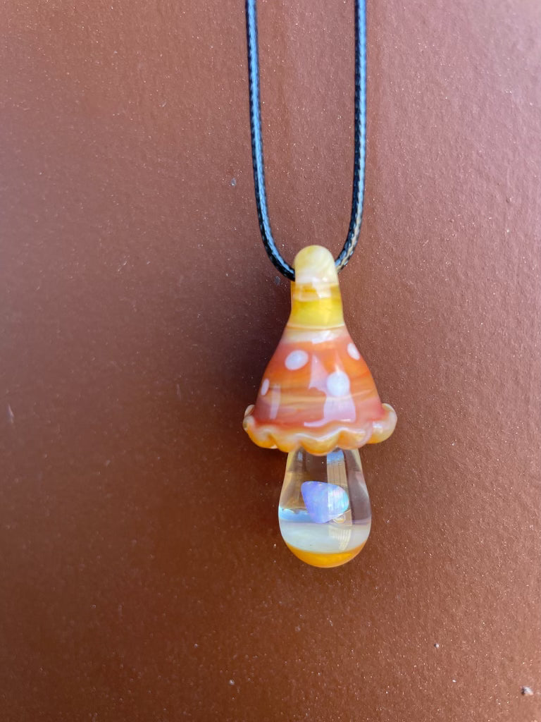 Glass Mushroom Pendant
