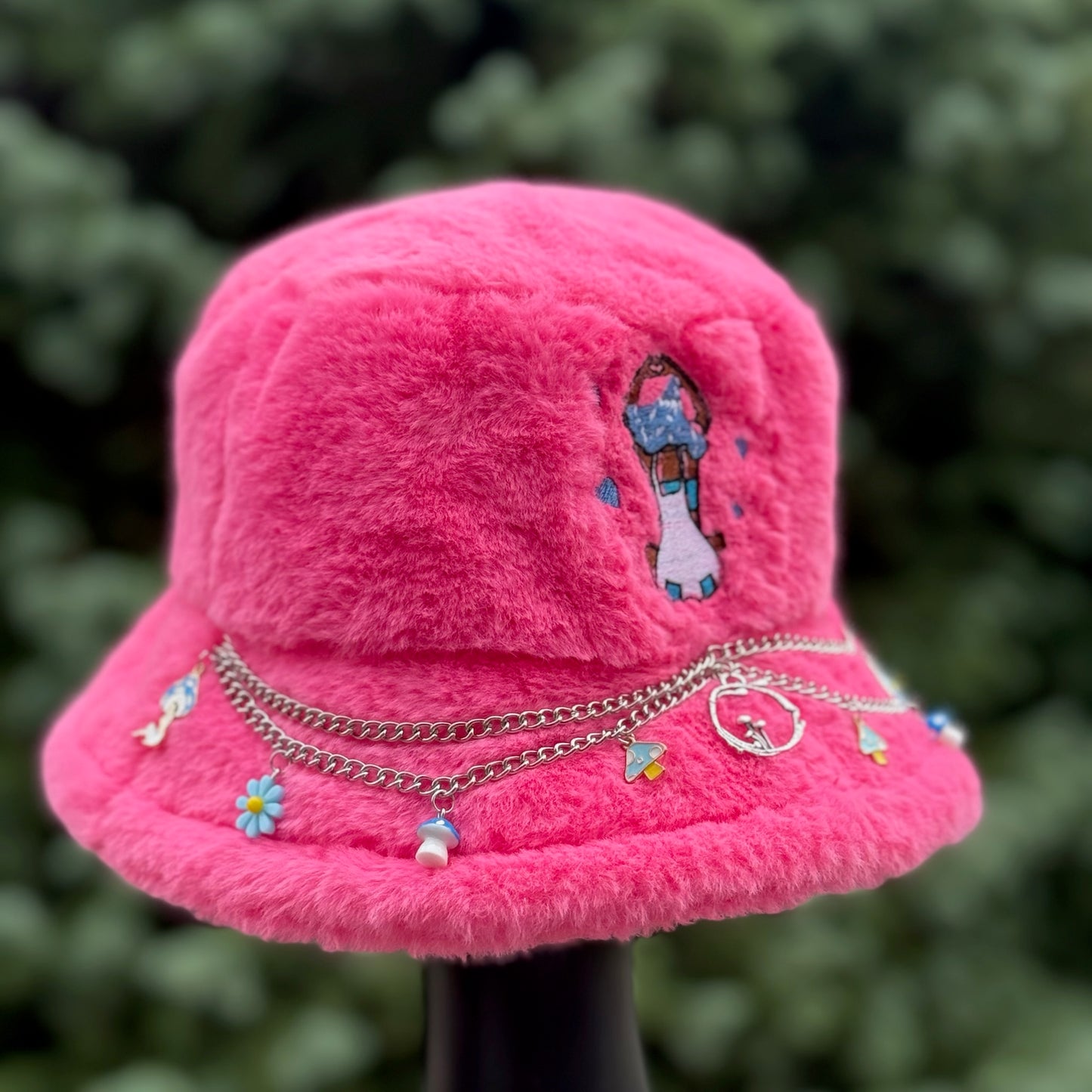Pink Heart Bucket Hat 1