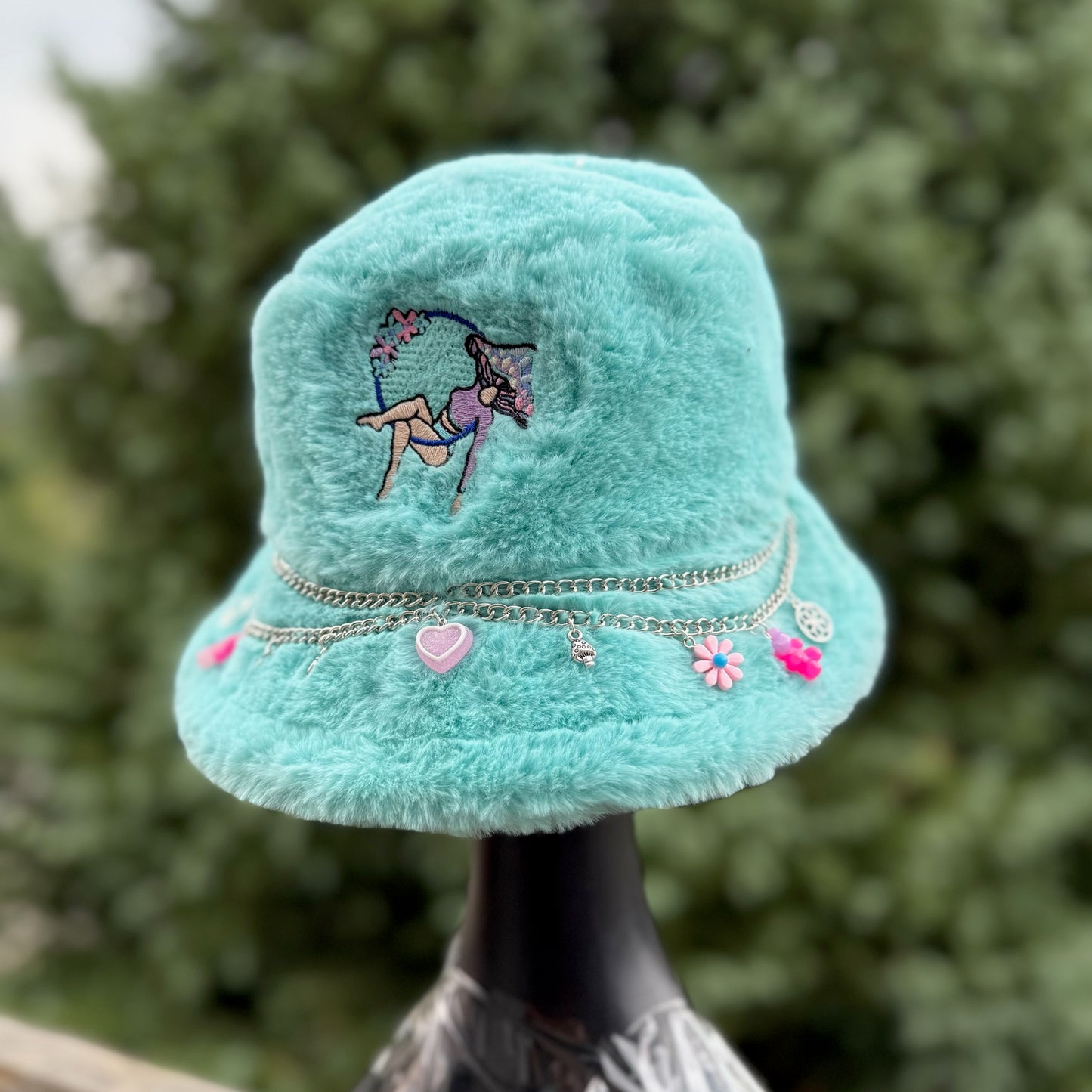 Teal Lyra Bucket Hat 3