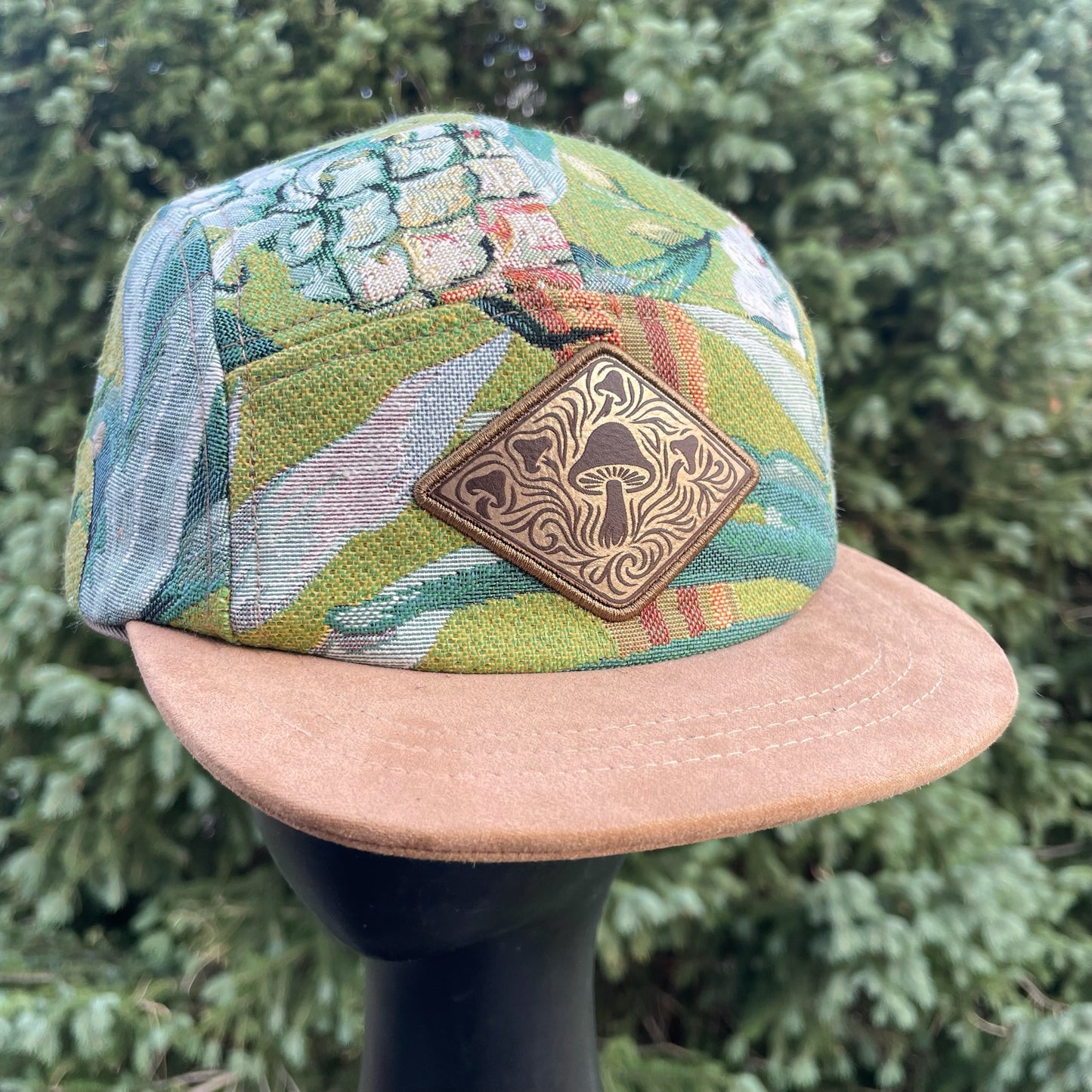 Florida Floral- 5 Panel Hat - Short Brim
