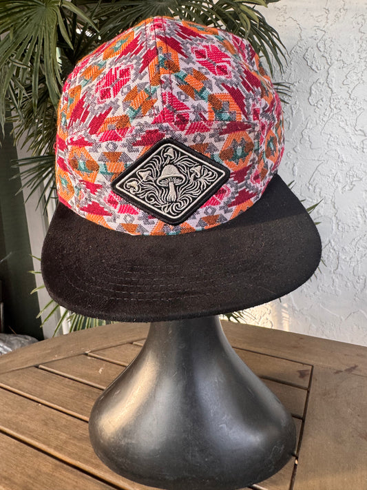 Pretty in Pink- 5 Panel - Long Brim