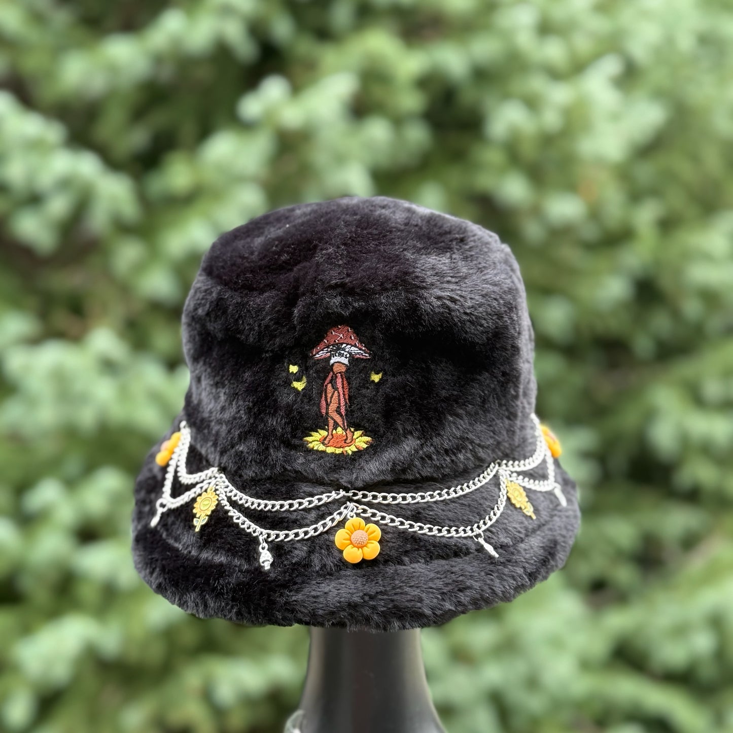 Black Sunflower Bucket Hat 6