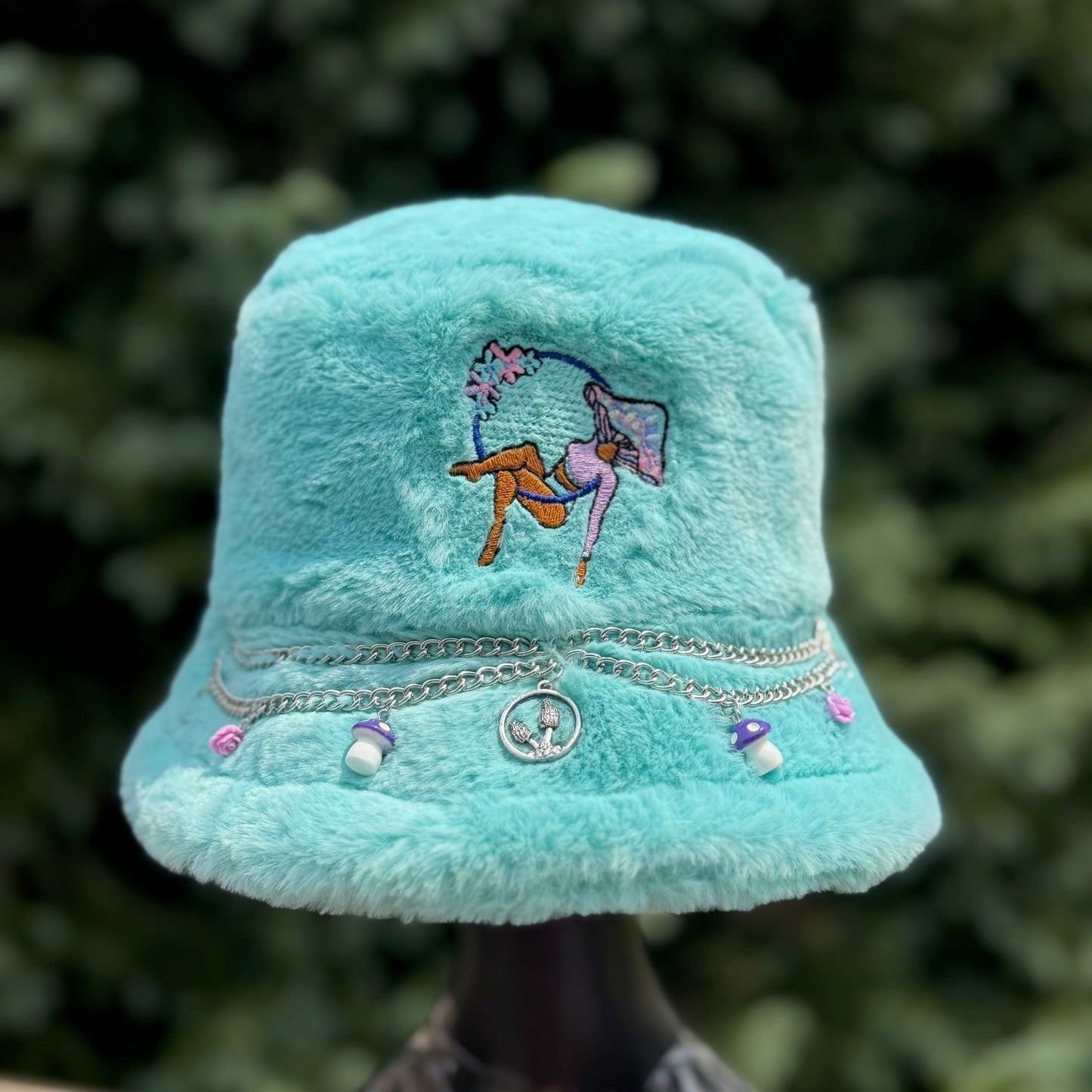 Teal Lyra Bucket Hat 2