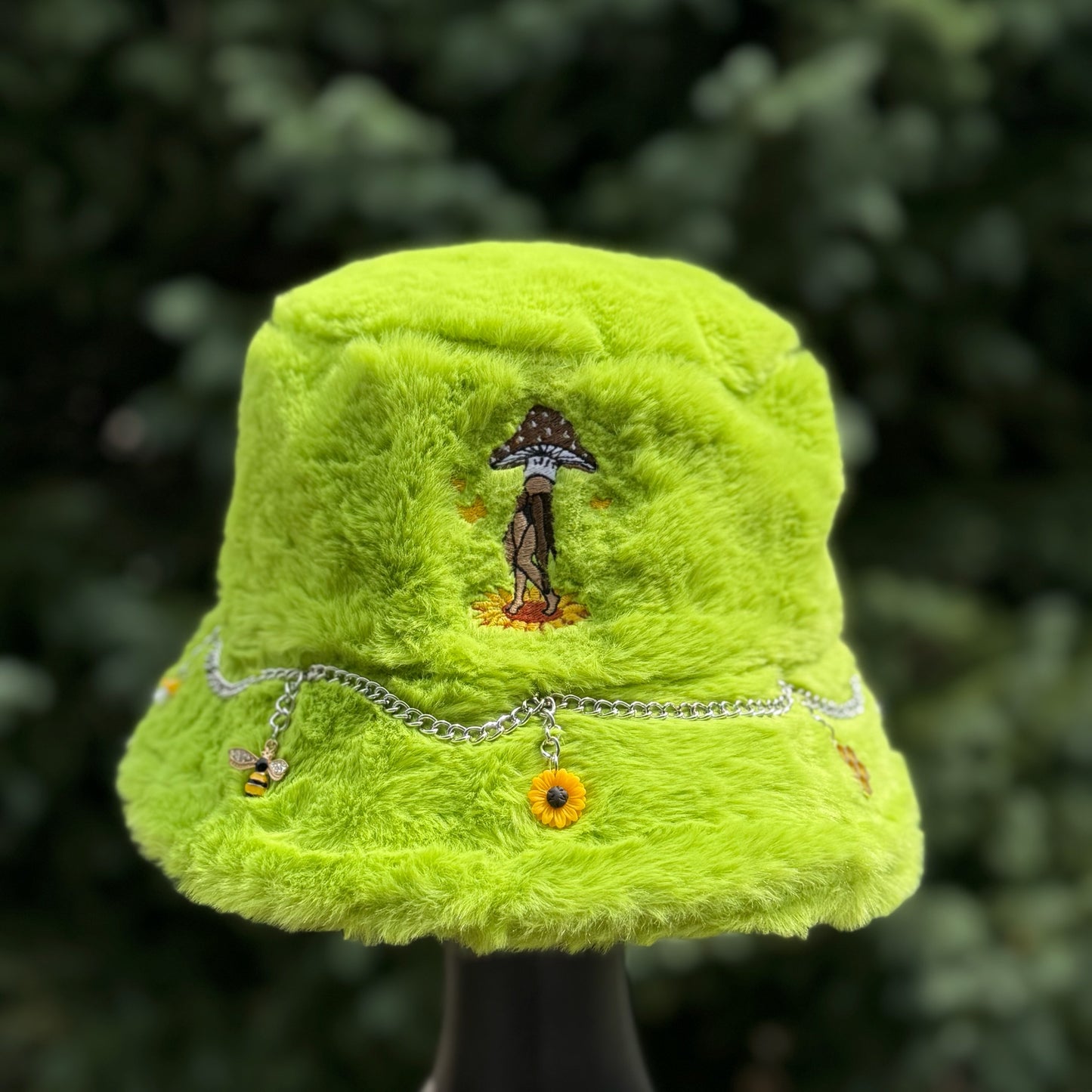 Green Sunflower Bucket Hat 5
