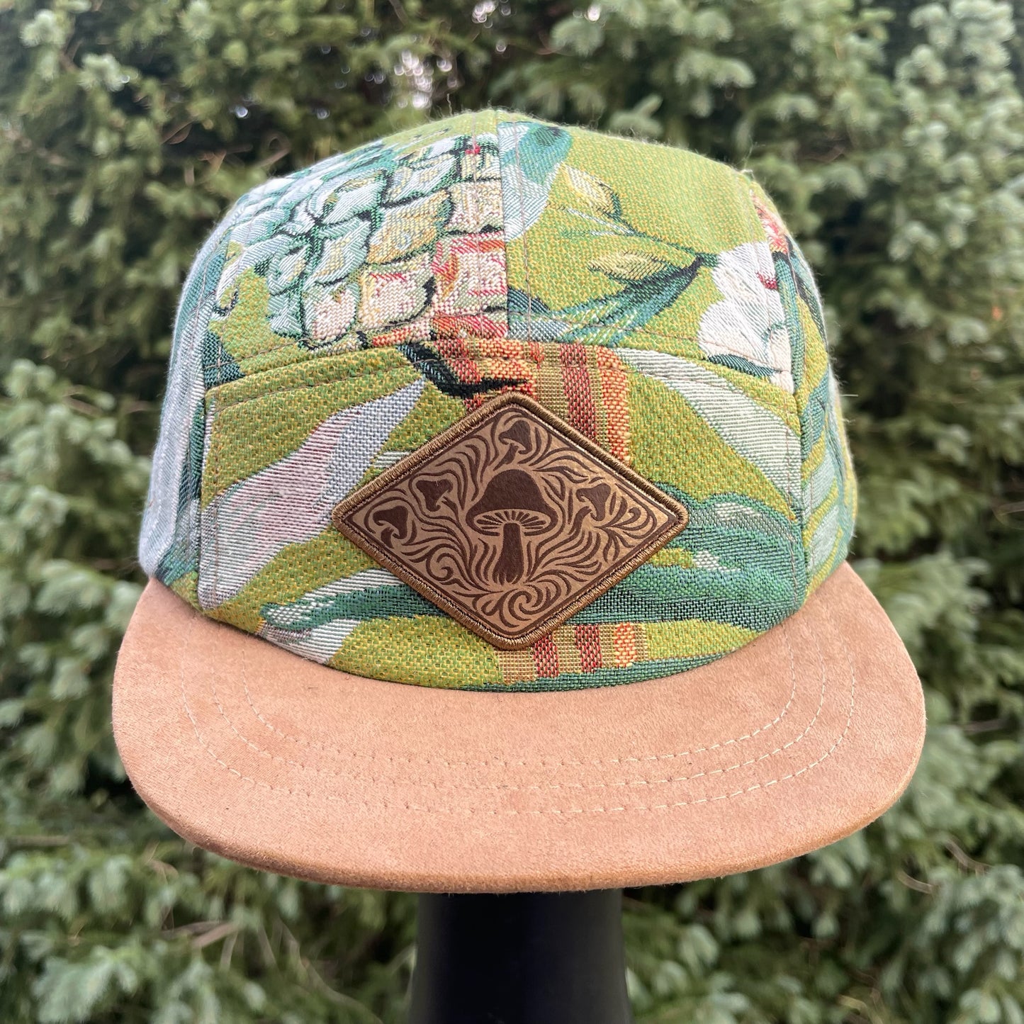Florida Floral- 5 Panel Hat - Short Brim