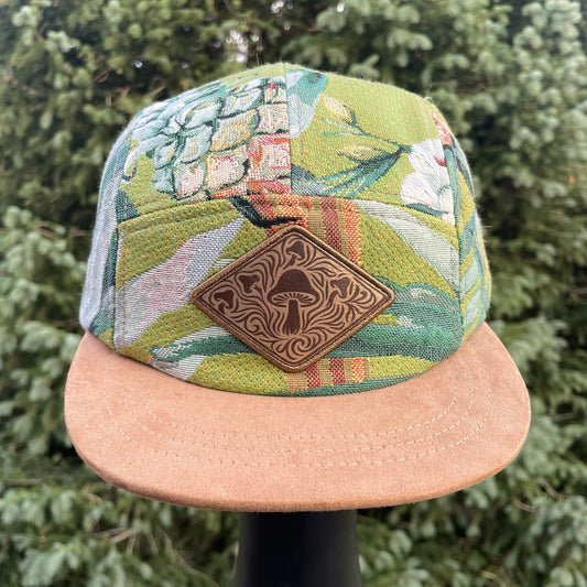 Florida Floral- 5 Panel Hat - Short Brim