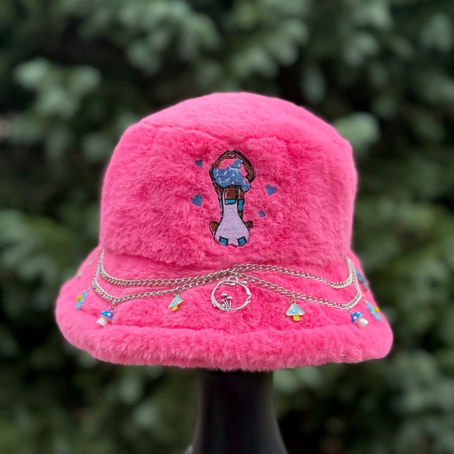 Pink Heart Bucket Hat 1