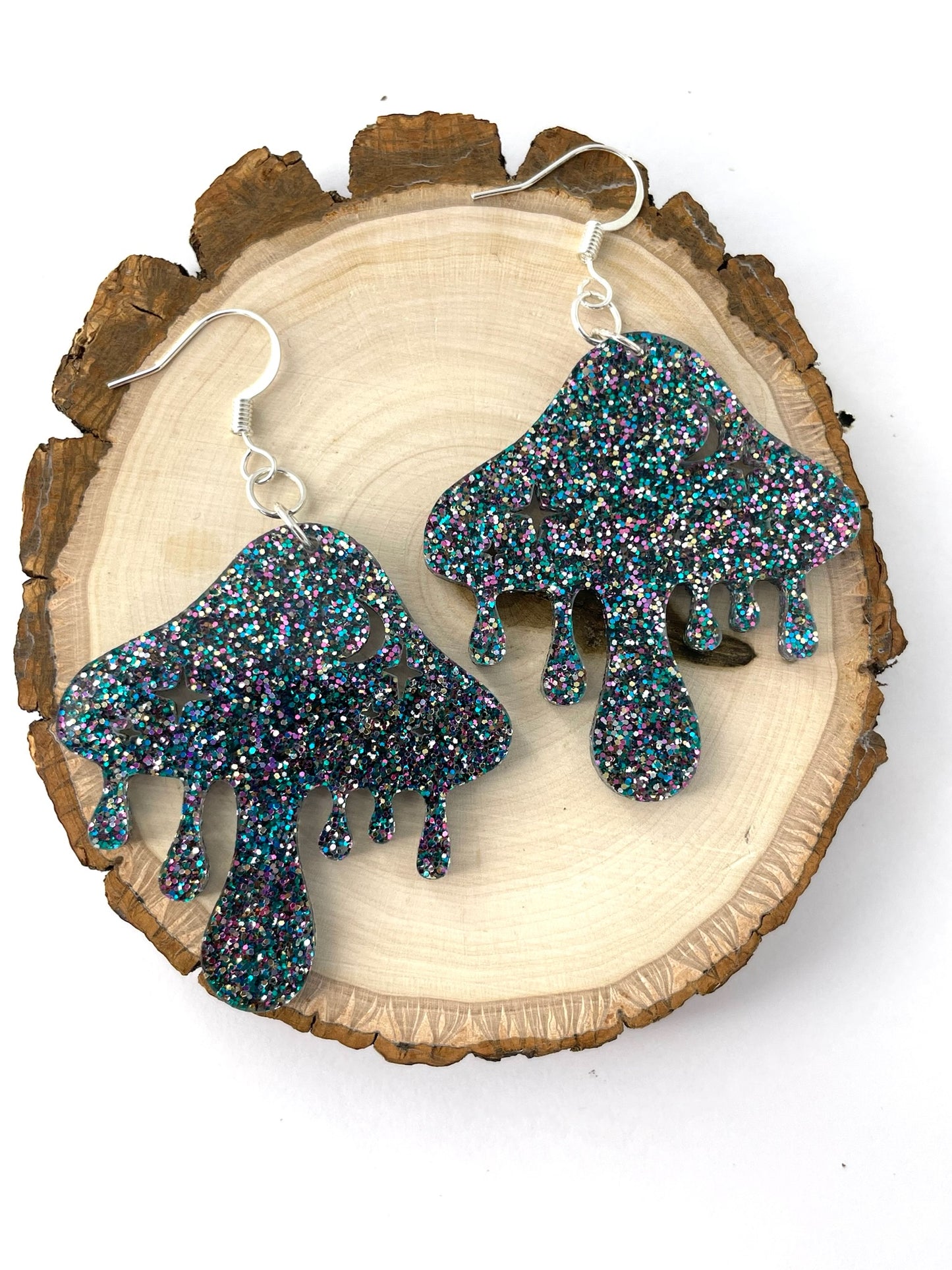 Glitter drippy mushroom