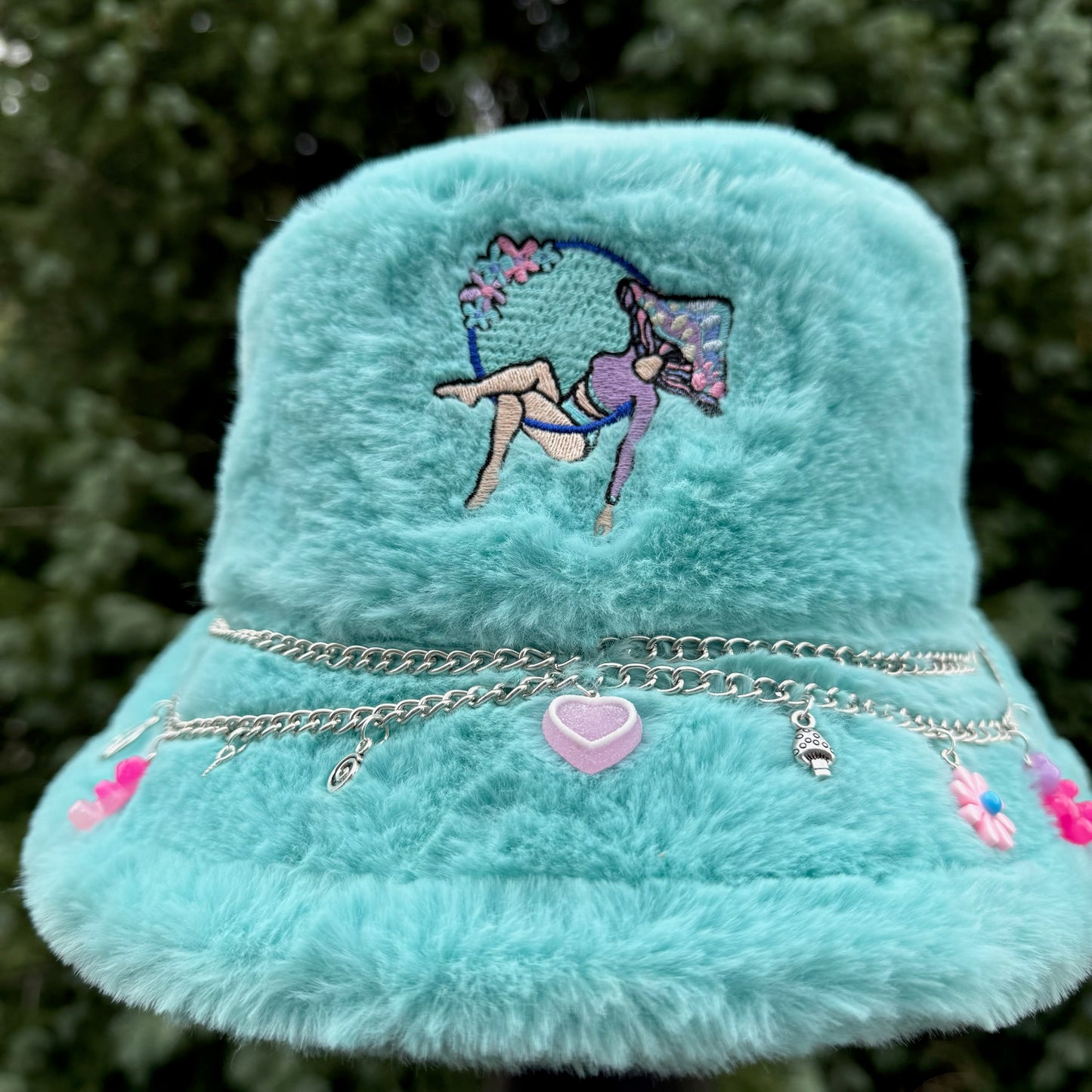 Teal Lyra Bucket Hat 3