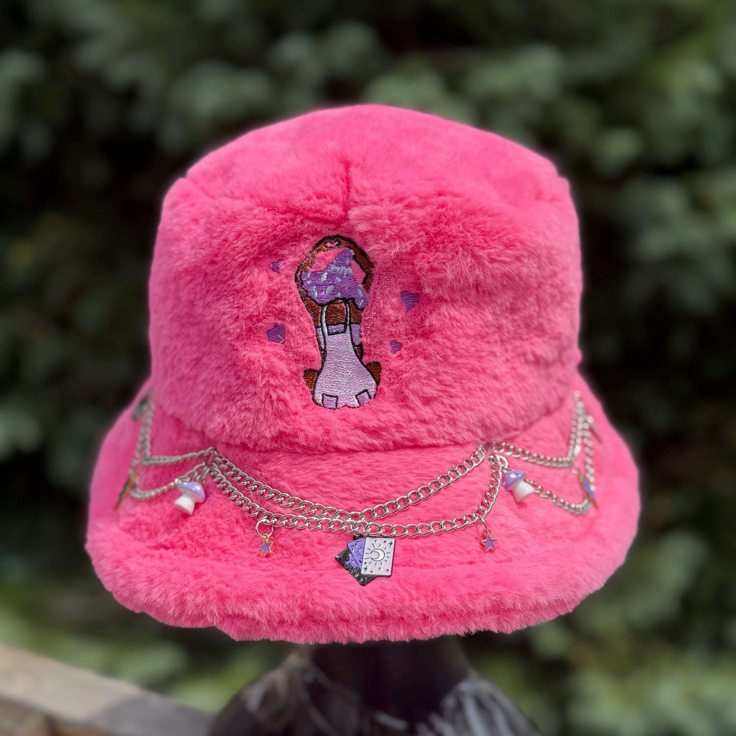 Pink Heart Bucket Hat 2