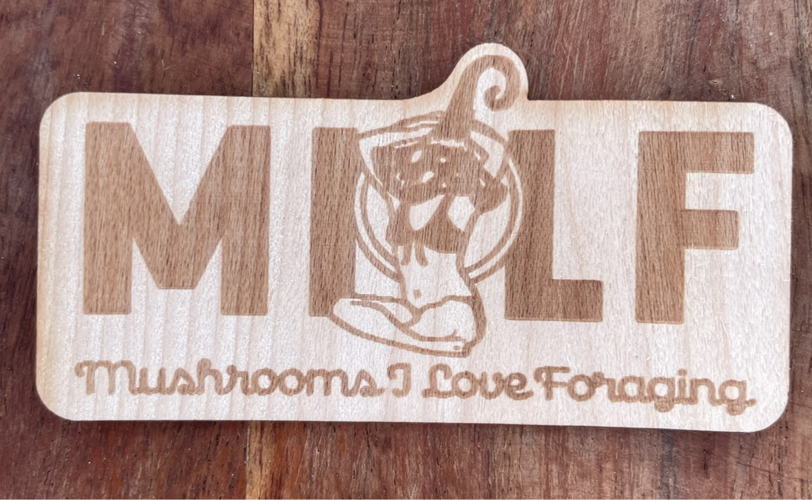 Laser-engraved Wood Stickers