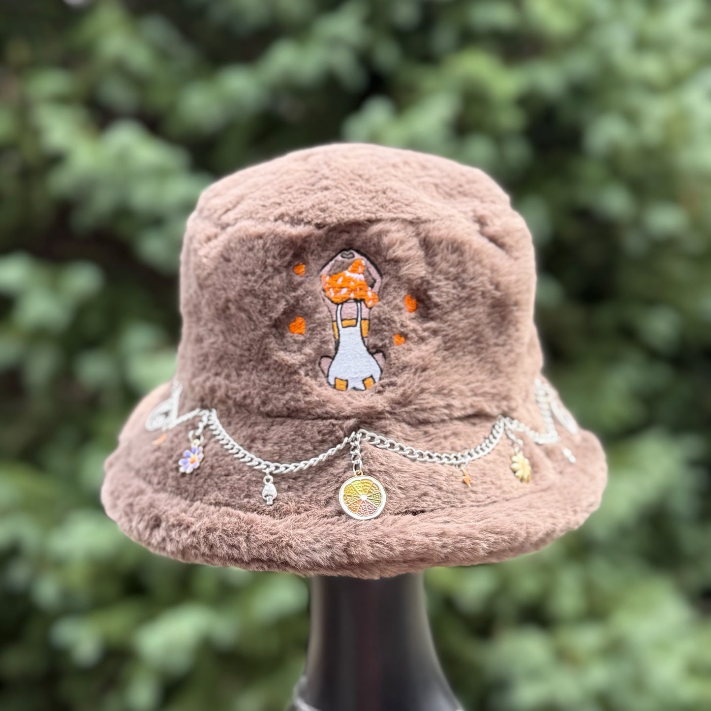 Grey Heart Bucket Hat 2