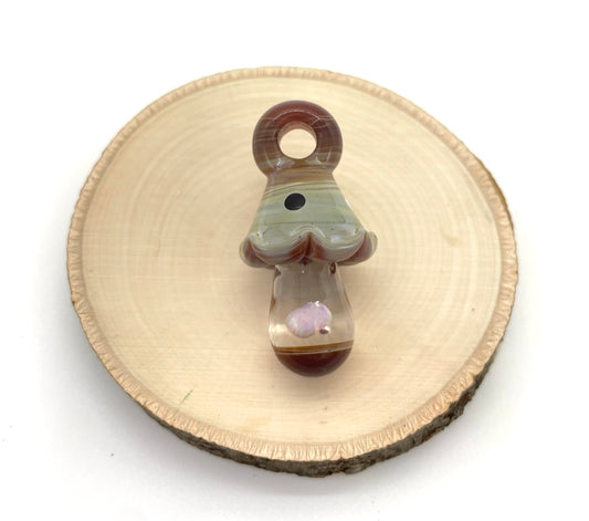 Glass Mushroom Pendant
