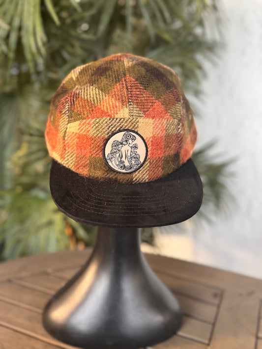 Autumn plaid- 5 Panel - Long Brim