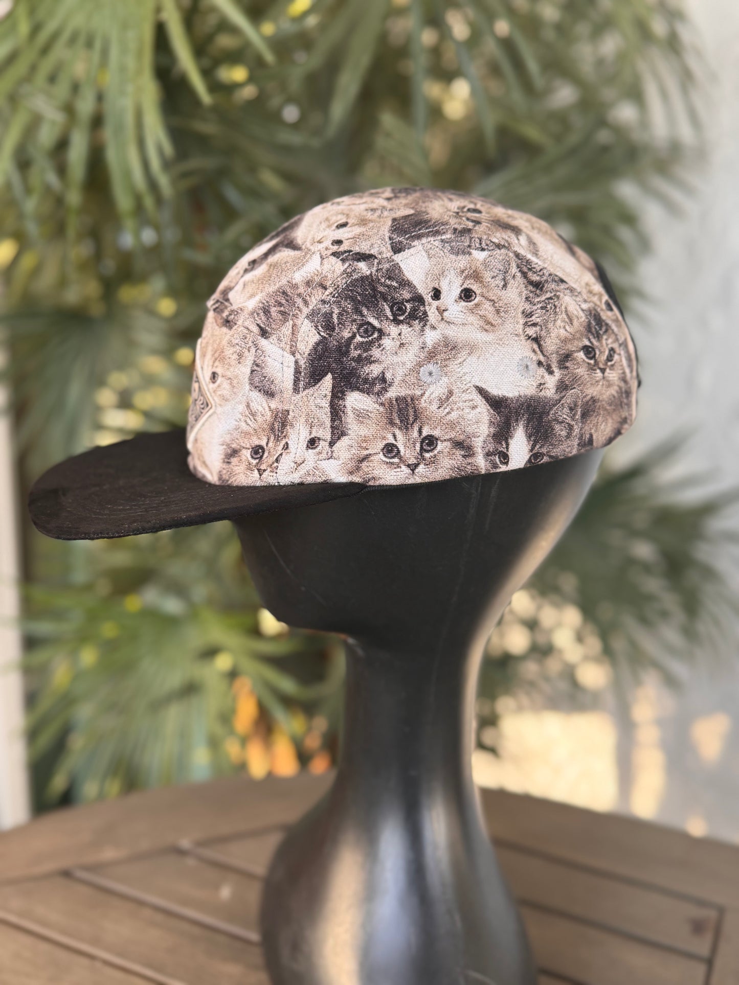 Cat in the hat- 5 Panel - Long Brim