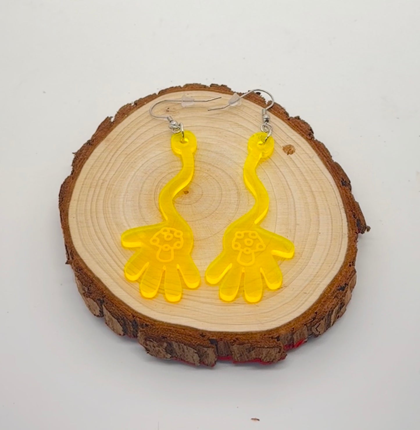 Silly Hand Mushroom Earrings