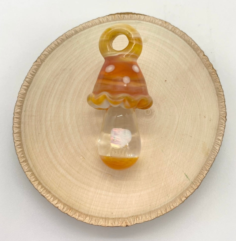 Glass Mushroom Pendant