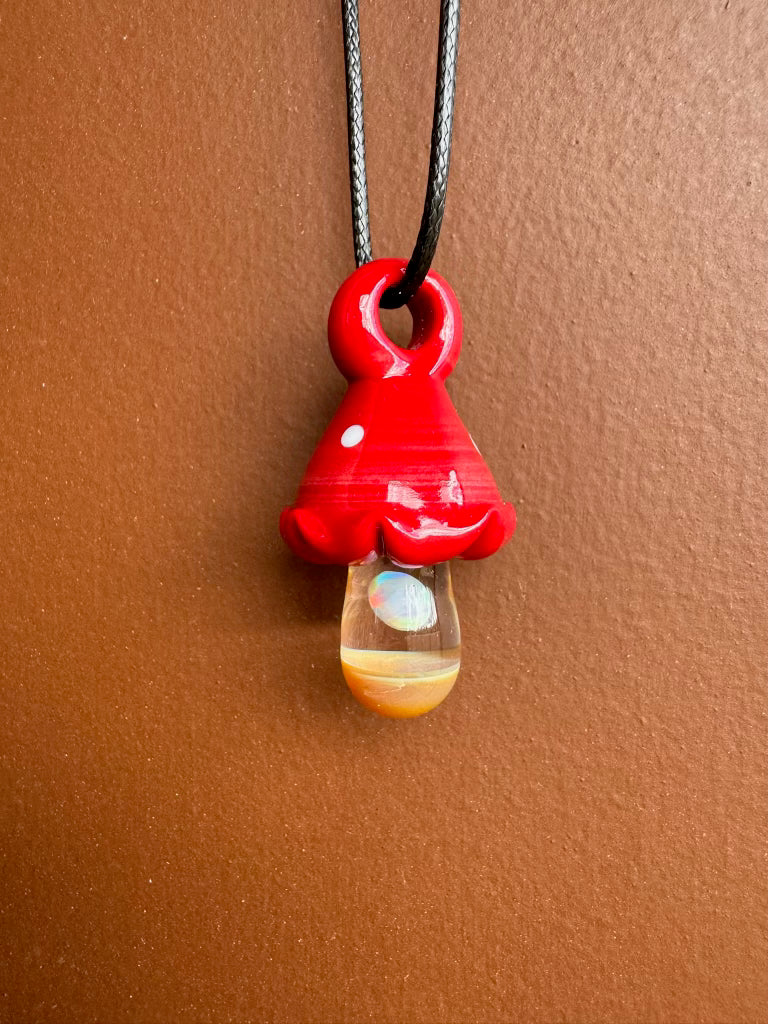 Glass Mushroom Pendant