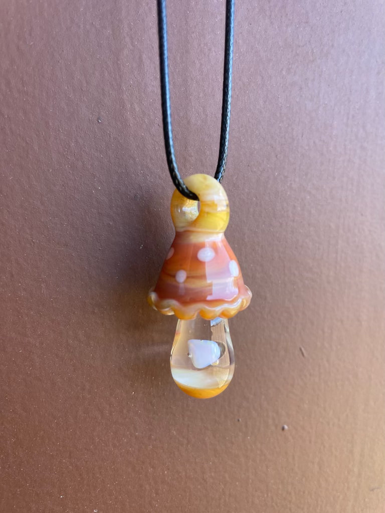 Glass Mushroom Pendant