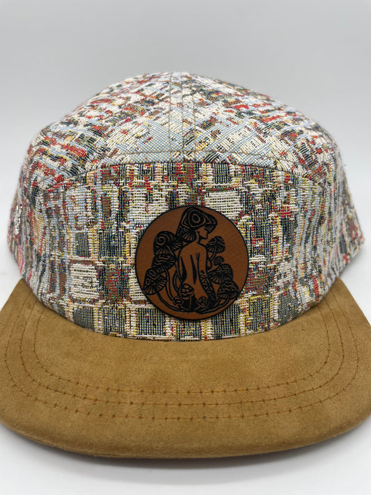 Square - 5 Panel Hat - Short Brim