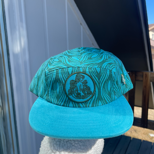 Blue Waves - 5 Panel (Long Brim)