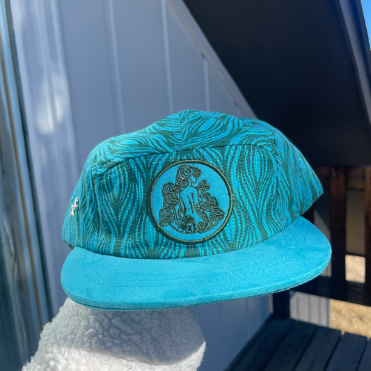 Blue Wave - 5 Panel (Short Brim)