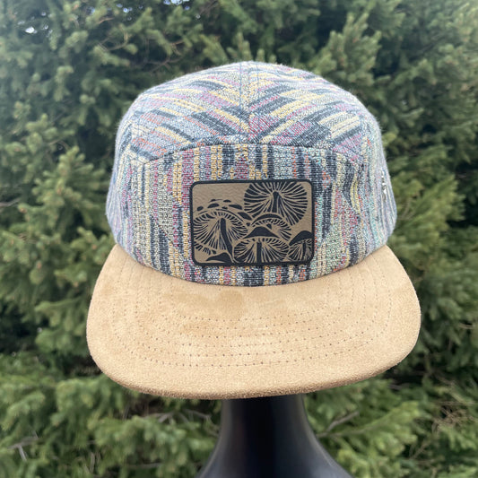 Pastel Geo - 5 Panel Hat - Short Brim 1