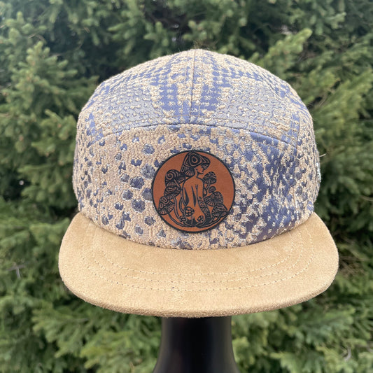 Snakeskin - 5 Panel Hat - Short Brim
