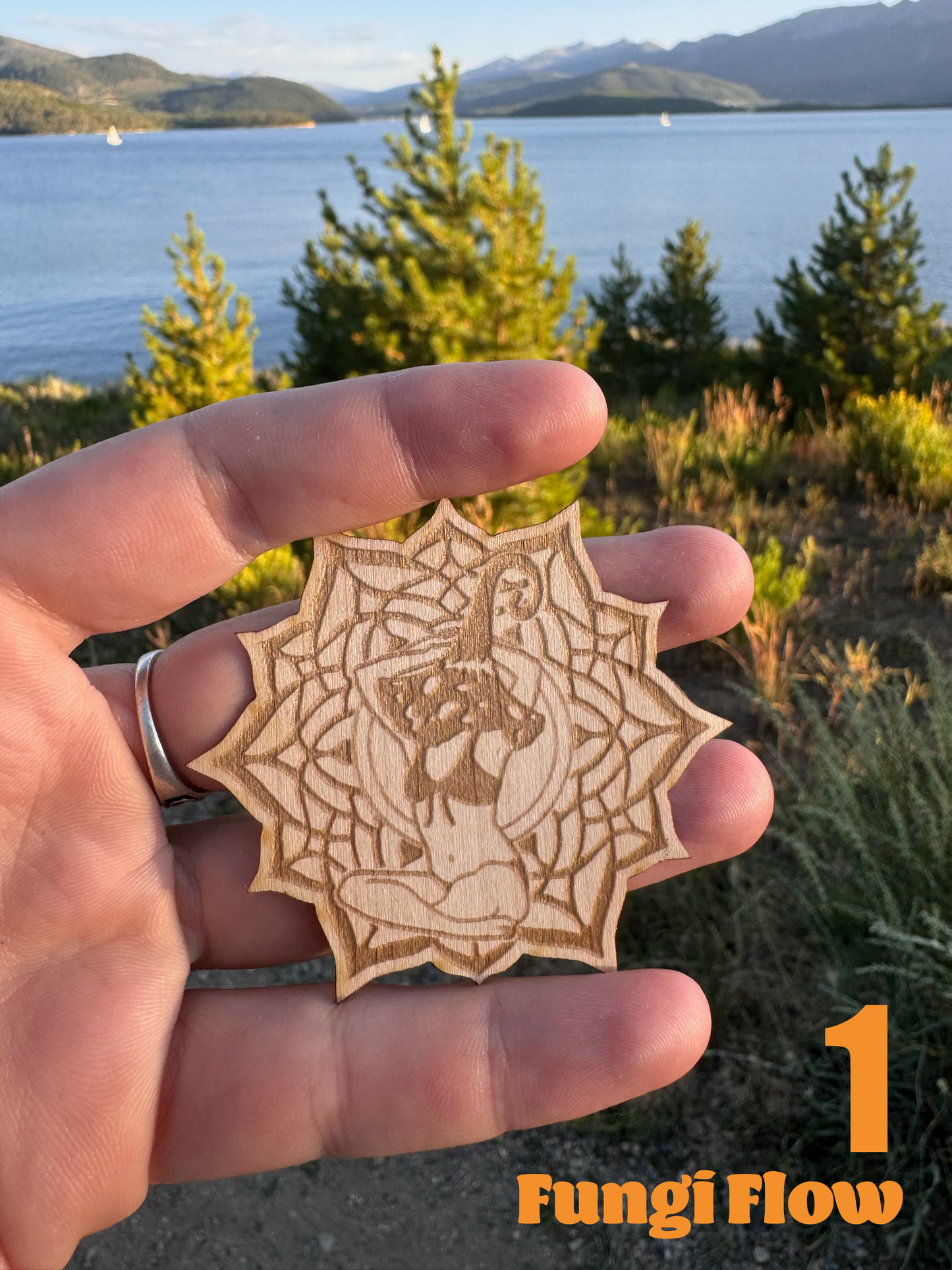 Laser-engraved Wood Stickers